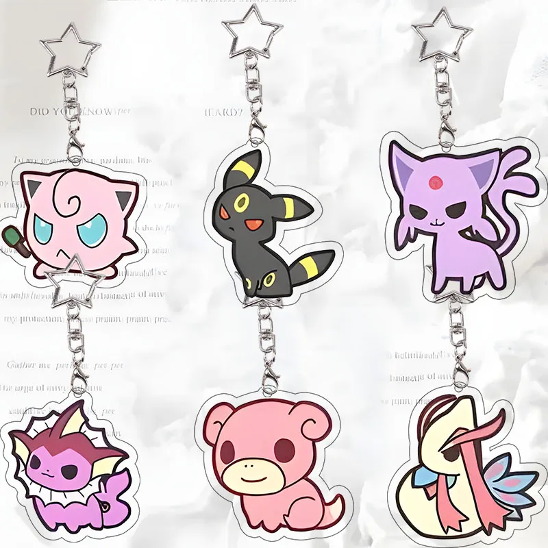 Espeon Acrylic Keychain Anime Cartoon Jigglypuff Umbreon Milotic Slowpoke Bag Pendant Double Layer Star Chain Keyring Gift
Espeon Acrylic Keychain Anime Cartoon Jigglypuff Umbreon Milotic Slowpoke Bag Pendant Double Layer Star Chain Keyring Gift