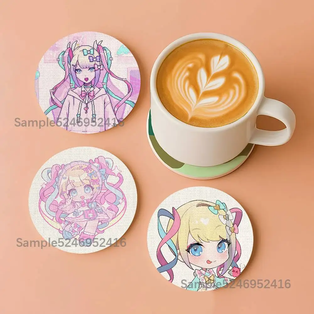 KAngel N-Needy Streamer Overdose Pattern Art Coasters Round Wooden Heat Resistant Non-Slip Home Decor Gift Multifunctional
KAngel N-Needy Streamer Overdose Pattern Art Coasters Round Wooden Heat Resistant Non-Slip Home Decor Gift Multifunctional