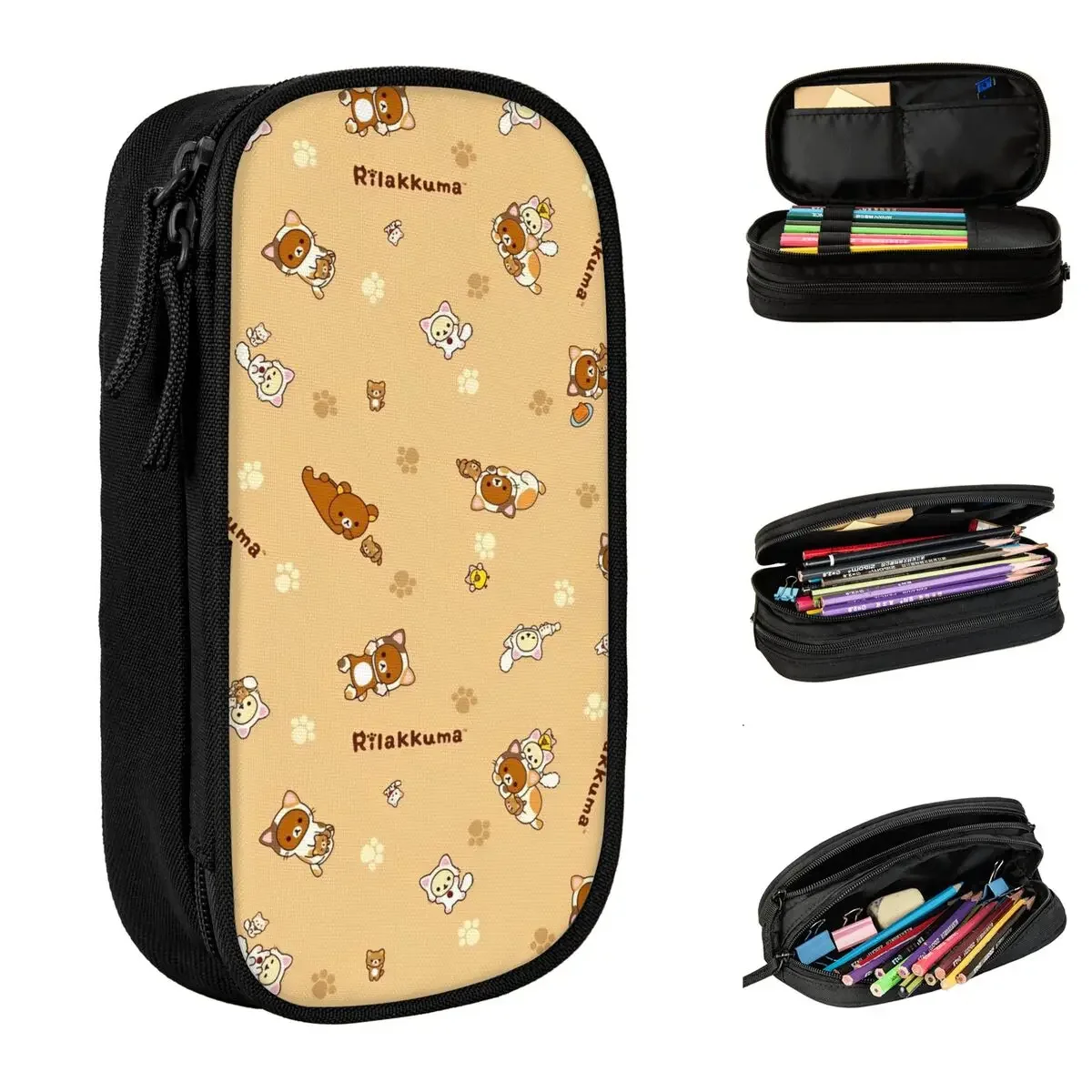 Rilakkuma, милые мультяшные пеналы, кавайный медведь, японская коробка для ручек, сумки для карандашей, студенческие большие вместительные школьные подарочные пеналы
Rilakkuma, милые мультяшные пеналы, кавайный медведь, японская коробка для ручек, сумки для карандашей, студенческие большие вместительные школьные подарочные пеналы