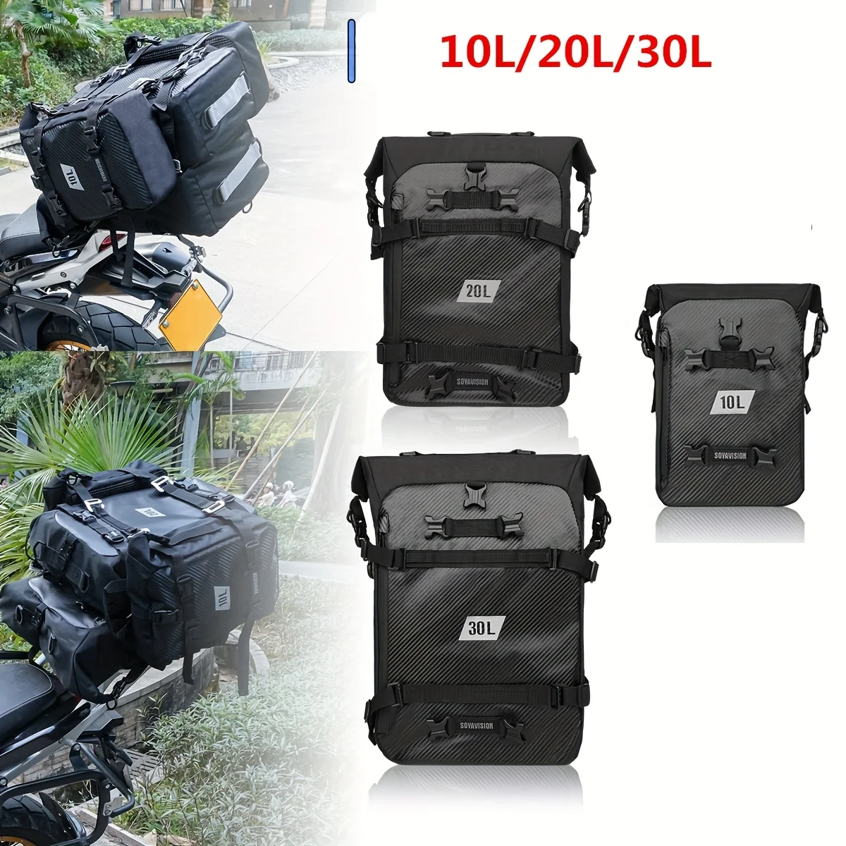 Motorcycle Waterproof Rear Seat Bag 10L 20L 30L Waterproof Saddle Side Bag Luggage Pack MultiFunction Shoulder Bag
Motorcycle Waterproof Rear Seat Bag 10L 20L 30L Waterproof Saddle Side Bag Luggage Pack MultiFunction Shoulder Bag