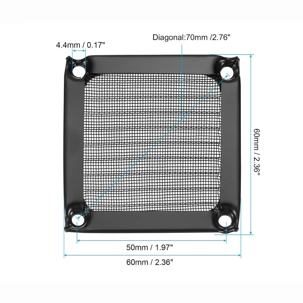 Mesh Cover Anti Rust Computer Fan Filter Grills Aluminum Silver Black Dust Filter Cover Axial Flow Fan Mesh Computer Cooling
Mesh Cover Anti Rust Computer Fan Filter Grills Aluminum Silver Black Dust Filter Cover Axial Flow Fan Mesh Computer Cooling