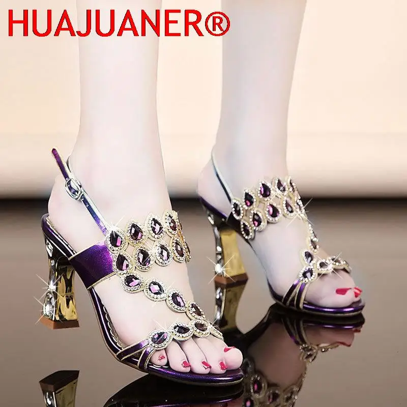 Large Size Women Summer Purple High Heel Sandals 2026 New Korean Luxury Diamond Sexy High-heeled Flowers Crystal Shoes
Large Size Women Summer Purple High Heel Sandals 2026 New Korean Luxury Diamond Sexy High-heeled Flowers Crystal Shoes