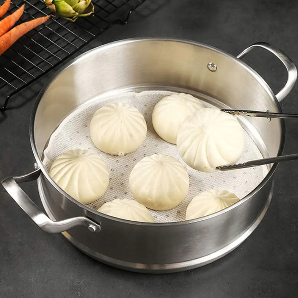 30 Pcs Steamer Liner Cotton Cloth Round Non stick Pad Foldable Reusable Kitchen Gadgets Steaming Bread Buns Mat
30 Pcs Steamer Liner Cotton Cloth Round Non stick Pad Foldable Reusable Kitchen Gadgets Steaming Bread Buns Mat