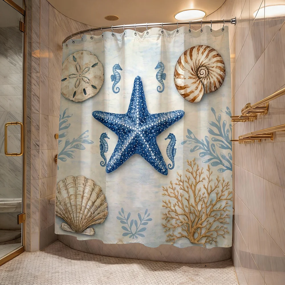 Coastal Starfish Ocean Marine Beach Nautical Bathroom Shower Curtain Shell Coral Tropical Decor 180x180cm
Coastal Starfish Ocean Marine Beach Nautical Bathroom Shower Curtain Shell Coral Tropical Decor 180x180cm