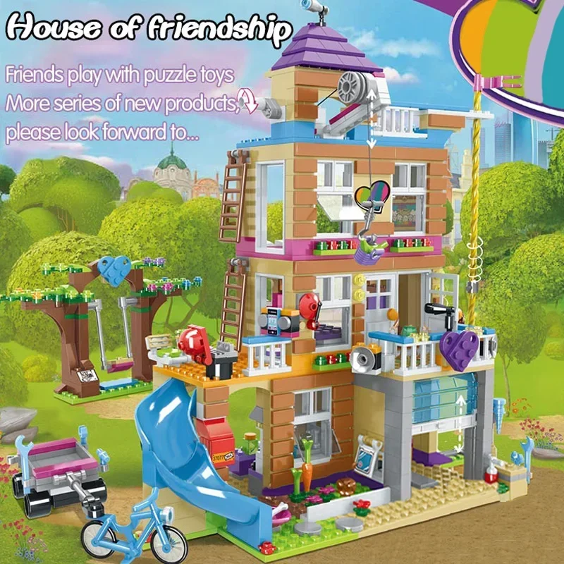 865PCS House of Friendship Building Blocks Friends Fit Hotel and House Toys for Girl Figures Bricks Christmas Gift
865PCS House of Friendship Building Blocks Friends Fit Hotel and House Toys for Girl Figures Bricks Christmas Gift