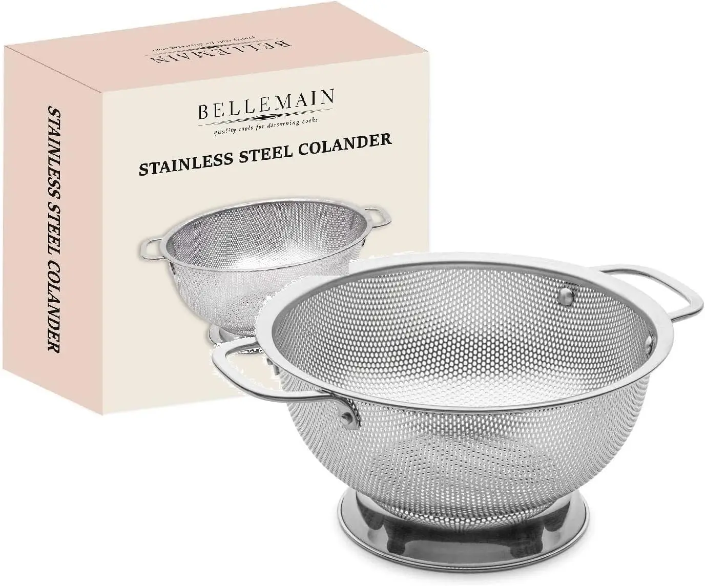 3 Qt Stainless Steel Colander with Micro-Perforations for Fast Draining Pasta, Rice, and Vegetables
3 Qt Stainless Steel Colander with Micro-Perforations for Fast Draining Pasta, Rice, and Vegetables