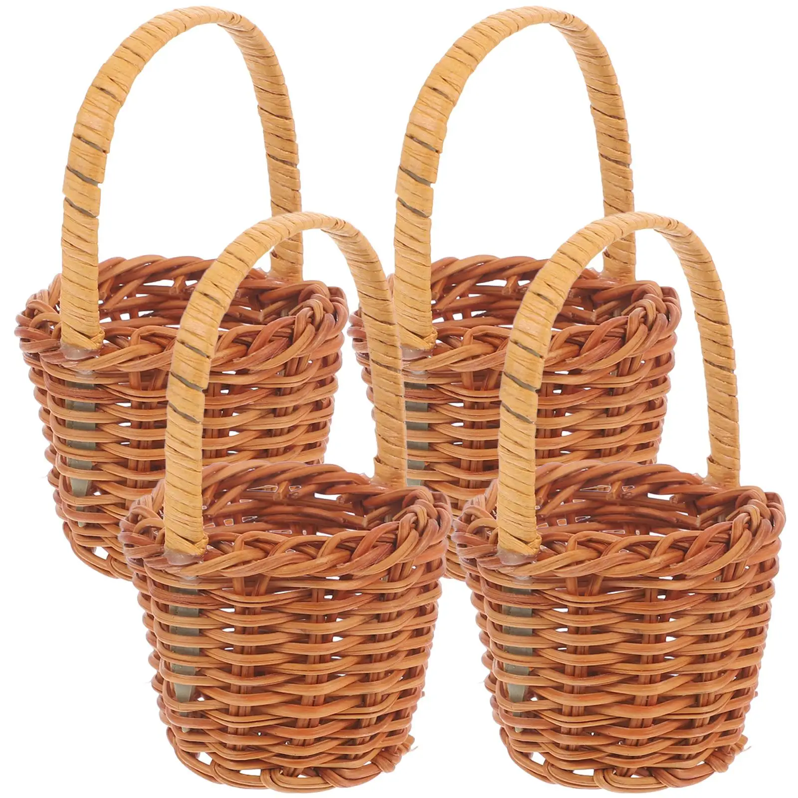 4 Pcs Rattan Baskets 5x4cm Woven Storage Tiny Basket Mini Woven Storage Basket Set for Home Decor Gifts Small Flower Arrangement
4 Pcs Rattan Baskets 5x4cm Woven Storage Tiny Basket Mini Woven Storage Basket Set for Home Decor Gifts Small Flower Arrangement