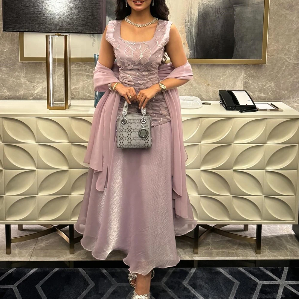 Exquisite Crystal Off the Shoulder Chiffon Evening Dress Fashion A-Line Ankle Length Square Neck Sleeveless Vestidos Para Mujer
Exquisite Crystal Off the Shoulder Chiffon Evening Dress Fashion A-Line Ankle Length Square Neck Sleeveless Vestidos Para Mujer