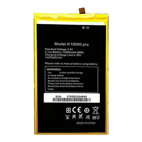 Mobile Phone Battery Stable 10000Mah For Oukitel K10000 Mtk6735p Pro Max
