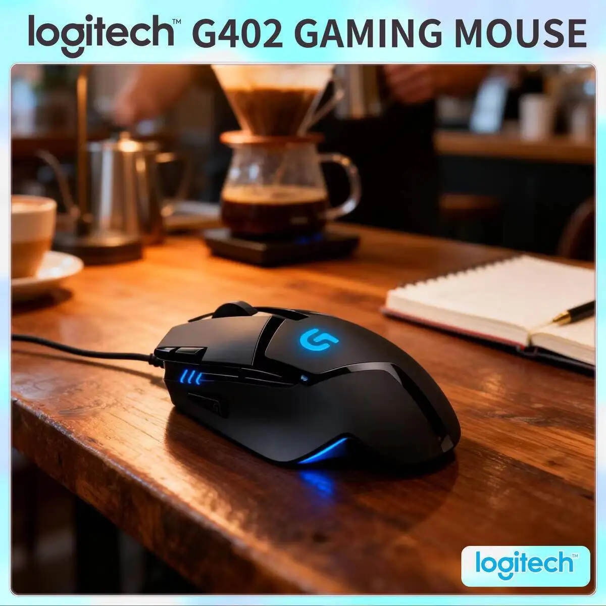 Logitech G402 Hyperion Fury Gaming Mouse Wired 4000 DPI 8 Buttons Ergonomic for Esports PC Laptop Gamer
Logitech G402 Hyperion Fury Gaming Mouse Wired 4000 DPI 8 Buttons Ergonomic for Esports PC Laptop Gamer
