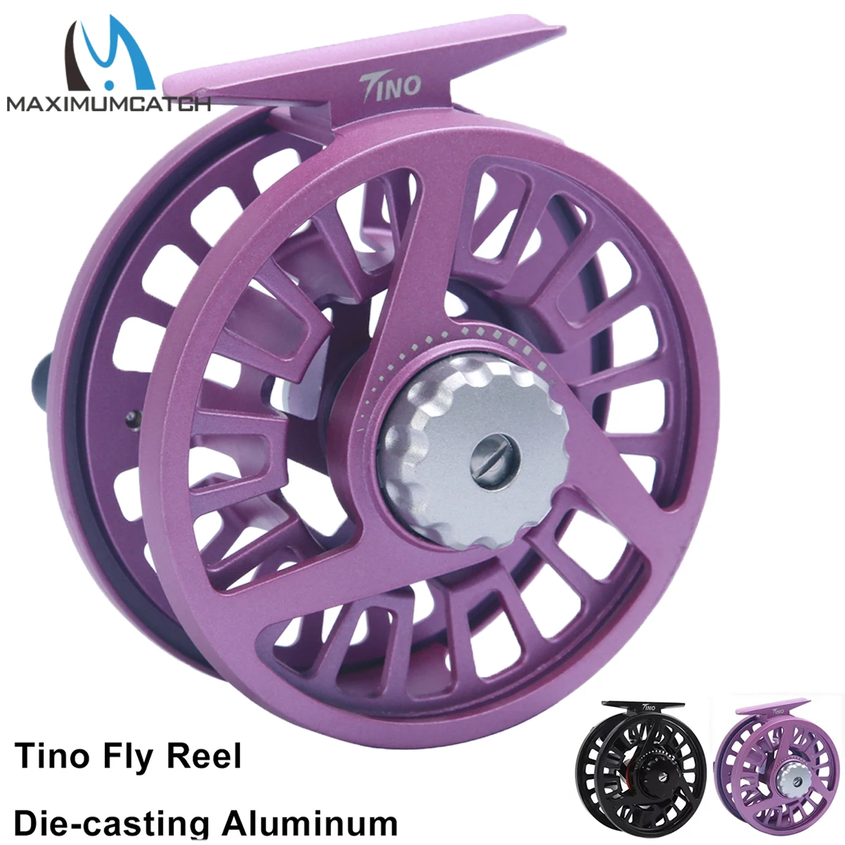 Maximumcatch TINO Die-Cast Aluminum Fly Fishing Reel 3-8WT Black, Right Left Hand Retrieve Large Arbor Fly Reel for Freshwater
Maximumcatch TINO Die-Cast Aluminum Fly Fishing Reel 3-8WT Black, Right Left Hand Retrieve Large Arbor Fly Reel for Freshwater