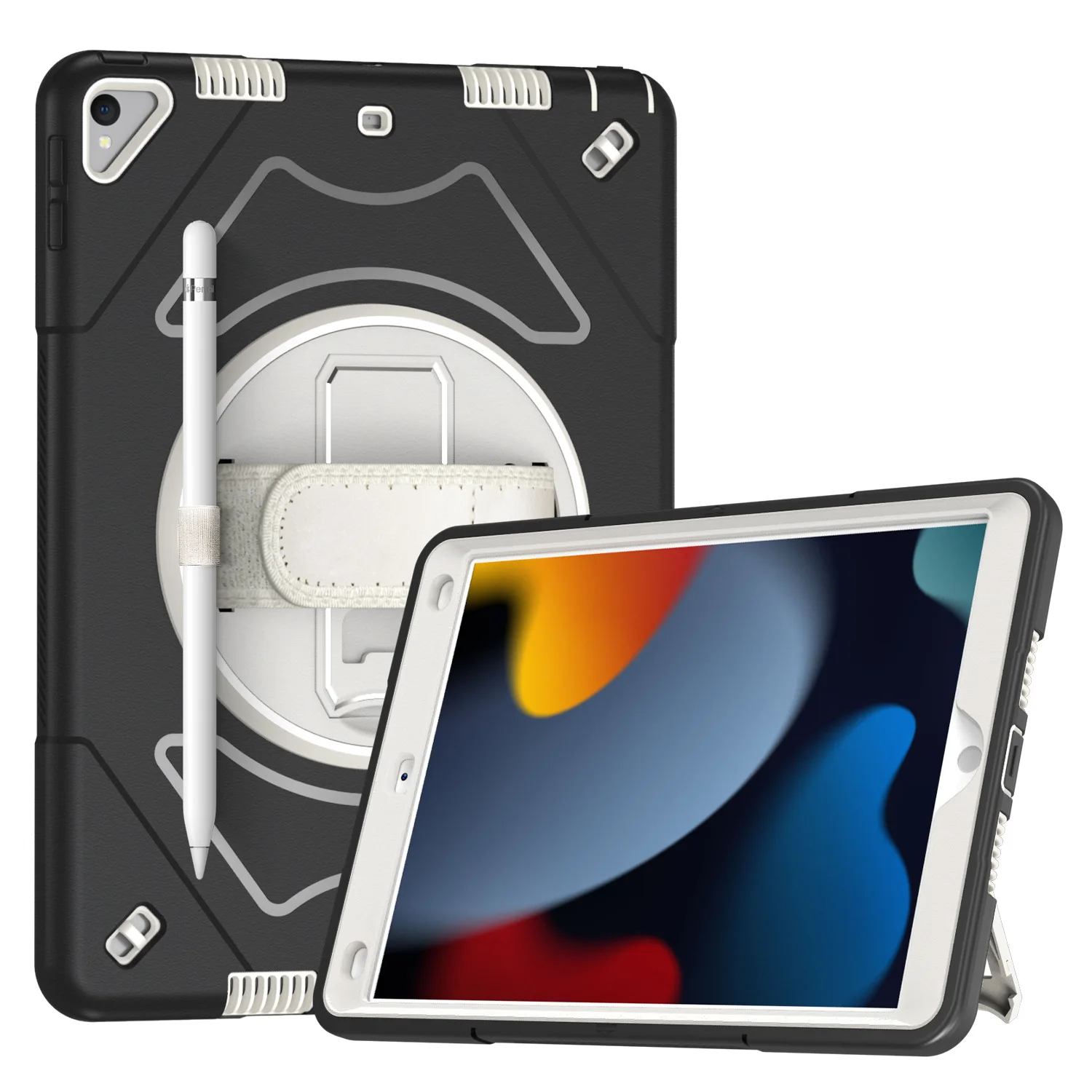 Military Grade Heavy Duty Shockproof Protective Cover with Stand Handle Shoulder Strap For IPad10.2 9th 8th 7th Generation 2021
Military Grade Heavy Duty Shockproof Protective Cover with Stand Handle Shoulder Strap For IPad10.2 9th 8th 7th Generation 2021