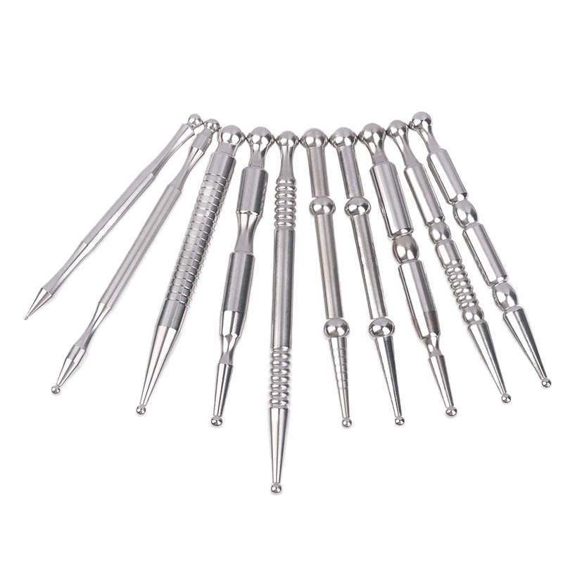 1Pc Stainless Steel Acupuncture Pen Facial Reflexology Tool Trigger Point Massager Deep Tissue Muscle Relaxation Massage Tool
1Pc Stainless Steel Acupuncture Pen Facial Reflexology Tool Trigger Point Massager Deep Tissue Muscle Relaxation Massage Tool