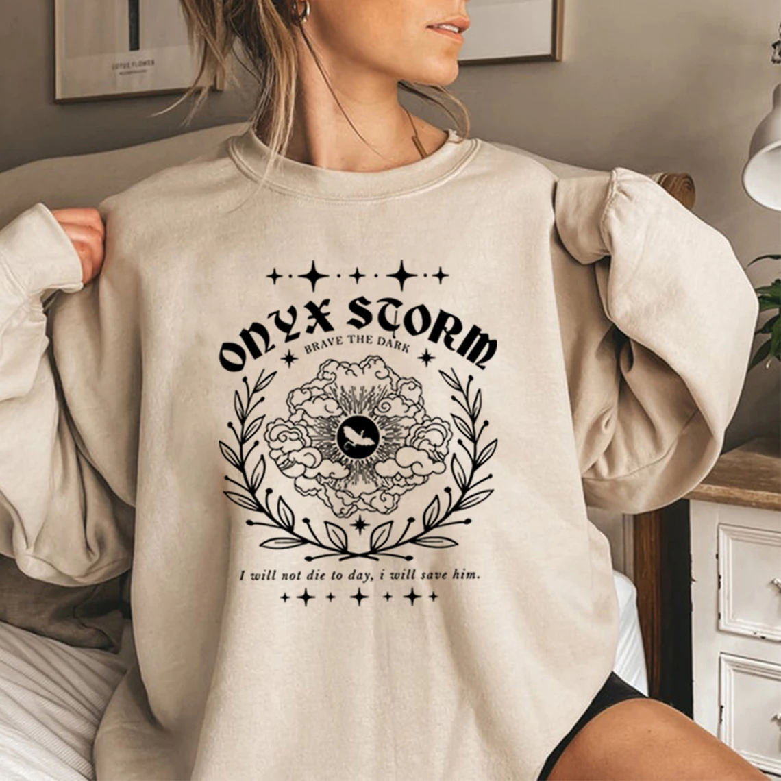 Onyx Storm Brave The Dark Sweatshirt Fourth Wing Sweatshirt Men Women Graphic Hoodies Violet Sorrengail Pullover Book Lover Gift
Onyx Storm Brave The Dark Sweatshirt Fourth Wing Sweatshirt Men Women Graphic Hoodies Violet Sorrengail Pullover Book Lover Gift