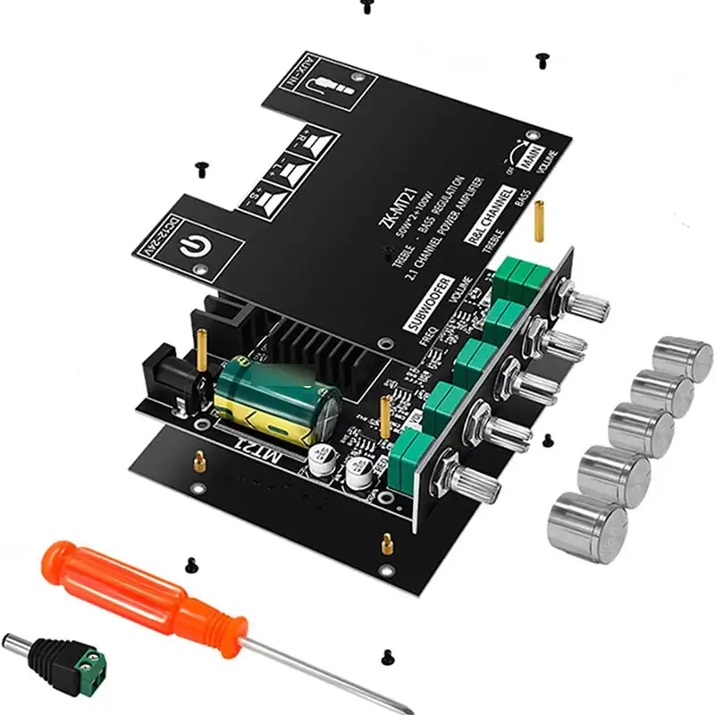 2.1 Channel Bluetooth Audio Power Amplifier Module Powerful Sound For Music Lovers Wireless Digital Power Amplifier Board
2.1 Channel Bluetooth Audio Power Amplifier Module Powerful Sound For Music Lovers Wireless Digital Power Amplifier Board
