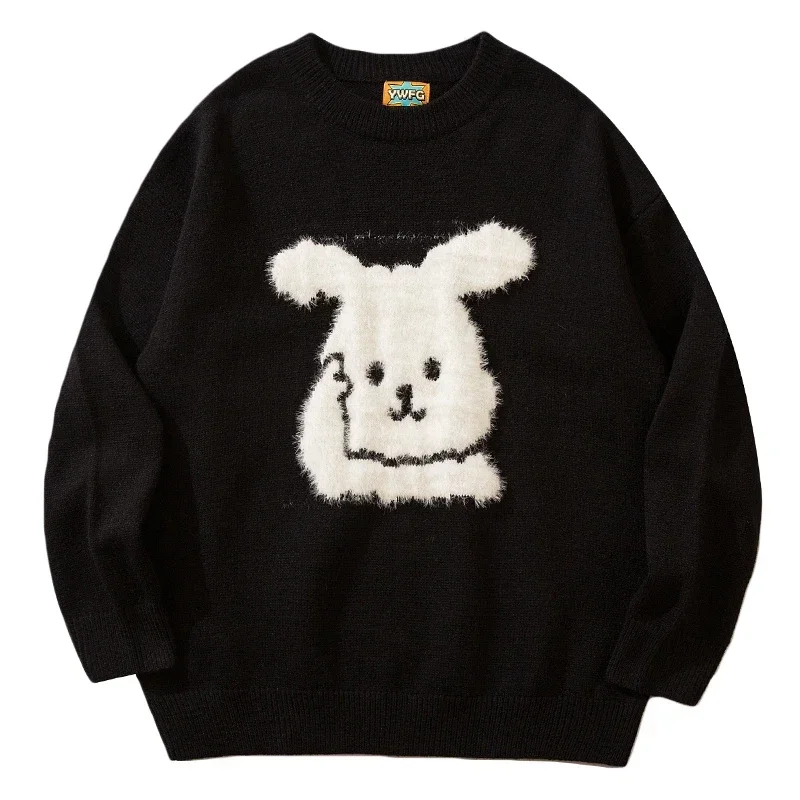 Harajuku Sweater Women Cartoon Rabbit Print Jumper Casual O-neck Knitting Oversized Pullovers Y2k Tops Sueter Mujer Preppy Style
Harajuku Sweater Women Cartoon Rabbit Print Jumper Casual O-neck Knitting Oversized Pullovers Y2k Tops Sueter Mujer Preppy Style