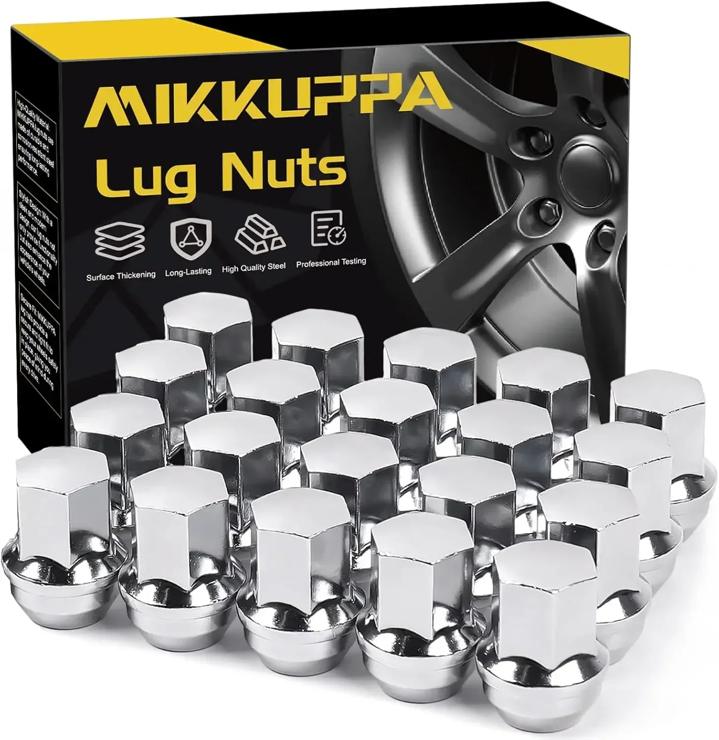 MIKKUPPA 9/16"-18 one piece OEM stock style lug nuts for Dodge Dakota, Year Dodge Durango, Year Dodge Ram1500 stock wheels. 
MIKKUPPA 9/16"-18 one piece OEM stock style lug nuts for Dodge Dakota, Year Dodge Durango, Year Dodge Ram1500 stock wheels.