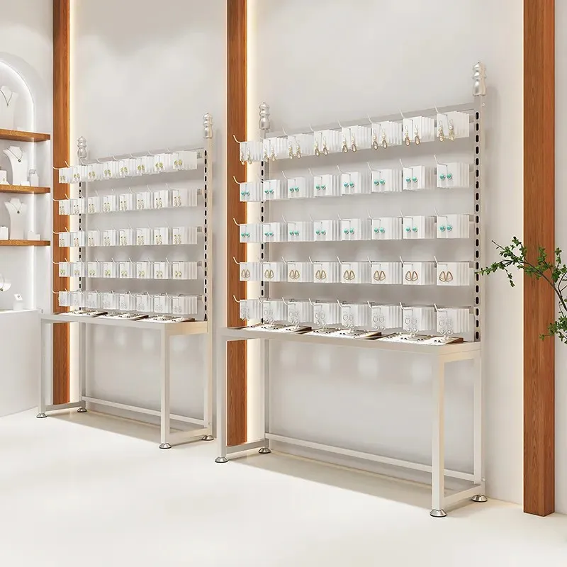 Jewelry Display Stand Wear Armor Boutique Shelf Ornament Water Table Jewelry Headdress Ear Ding Earrings Chain Display Cabinet 
Jewelry Display Stand Wear Armor Boutique Shelf Ornament Water Table Jewelry Headdress Ear Ding Earrings Chain Display Cabinet