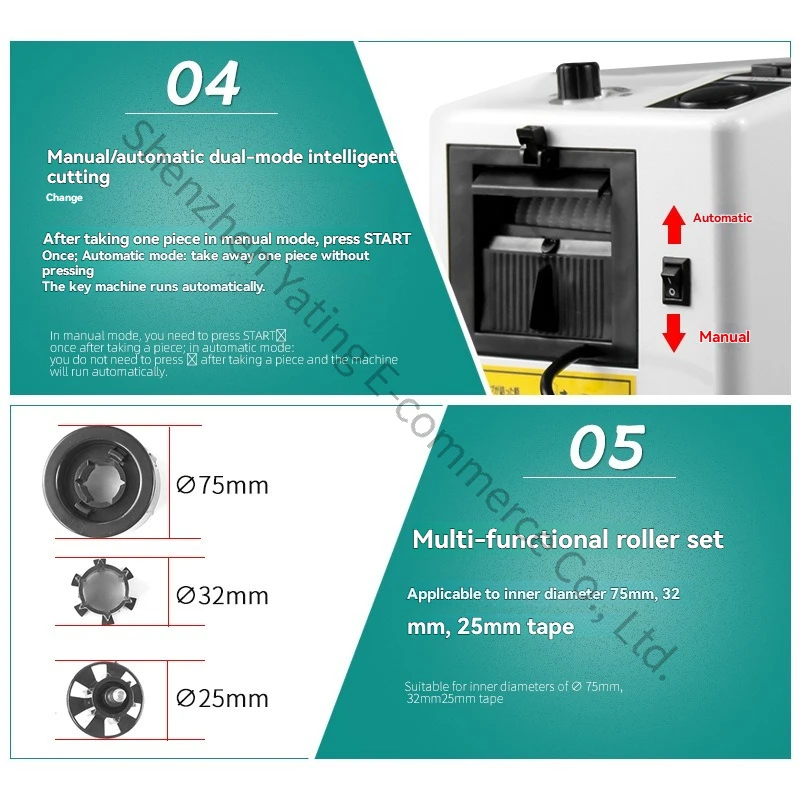 Electronic Tape Dispensing Cutter Automatic Tape Cutting Machine Auto Tape Adhesive Cutting Machine
Electronic Tape Dispensing Cutter Automatic Tape Cutting Machine Auto Tape Adhesive Cutting Machine