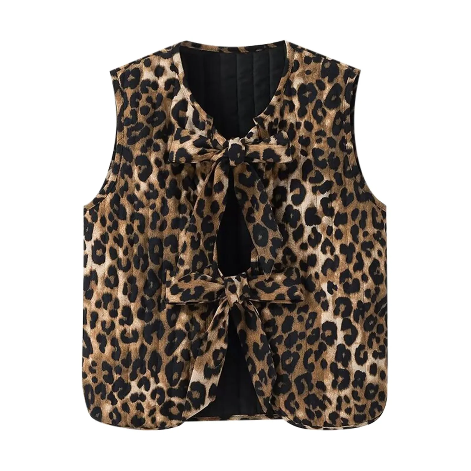 Women's Leopard Vest French Versatile Fall Spring Corduroy Tie Up Bow Tank Top Female Cotton Cardigan Streetwear Sleeveless Coat
Women's Leopard Vest French Versatile Fall Spring Corduroy Tie Up Bow Tank Top Female Cotton Cardigan Streetwear Sleeveless Coat