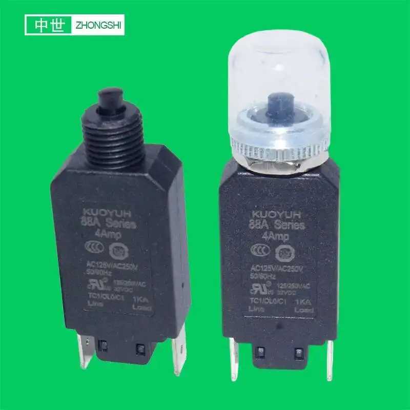 88A Mini Circuit Breaker 4A 5A 6A 7A 8A 10A 12A 15A 16A 18A 19A 20A Overload Protector With Waterproof Manual Reset
88A Mini Circuit Breaker 4A 5A 6A 7A 8A 10A 12A 15A 16A 18A 19A 20A Overload Protector With Waterproof Manual Reset