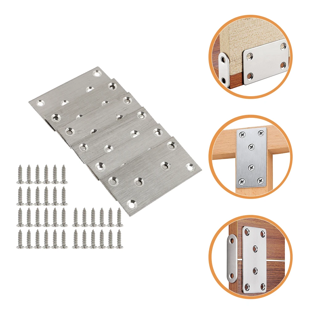 10 Pcs Furniture Fixing Plate Screw Set Stainless Steel Flat Corner Brace Mending Bracket Metal Joint Brackets for Table Chair
10 Pcs Furniture Fixing Plate Screw Set Stainless Steel Flat Corner Brace Mending Bracket Metal Joint Brackets for Table Chair