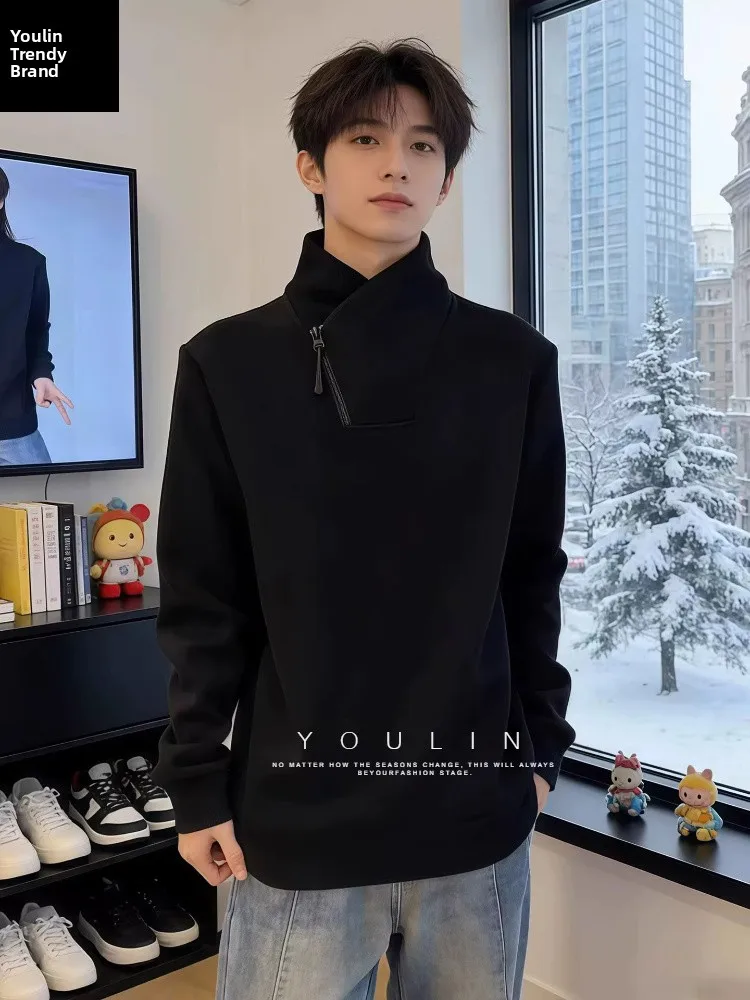 Men's Fce Lined Hoodie Zipper Ne Winter Long Sve T-irt Bla Casual Warmth Polyester Fiber High Collar American Sle
Men's Fce Lined Hoodie Zipper Ne Winter Long Sve T-irt Bla Casual Warmth Polyester Fiber High Collar American Sle