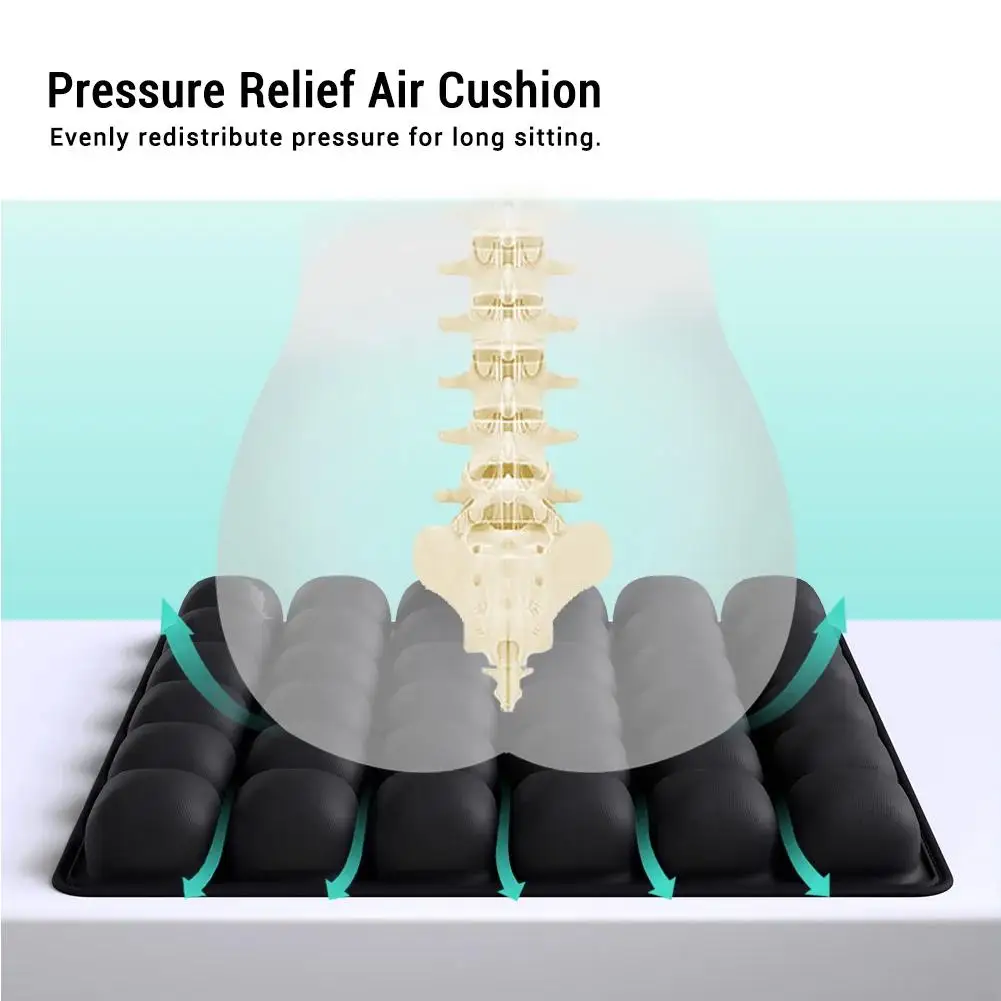 Inflatable Seat Cushion For Car Seat Air Cushion Breathable Comfort Pad Pain Pressure Relief Cushion Camping Seat Mat Black M9T0
Inflatable Seat Cushion For Car Seat Air Cushion Breathable Comfort Pad Pain Pressure Relief Cushion Camping Seat Mat Black M9T0