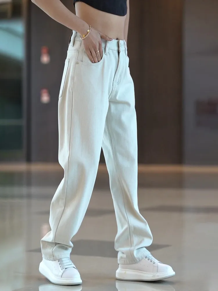 Casual American High-End Men's Jeans Sli Straight Leg Faionable Wide Leg Pants Spring Autumn New Trendy Brand
Casual American High-End Men's Jeans Sli Straight Leg Faionable Wide Leg Pants Spring Autumn New Trendy Brand