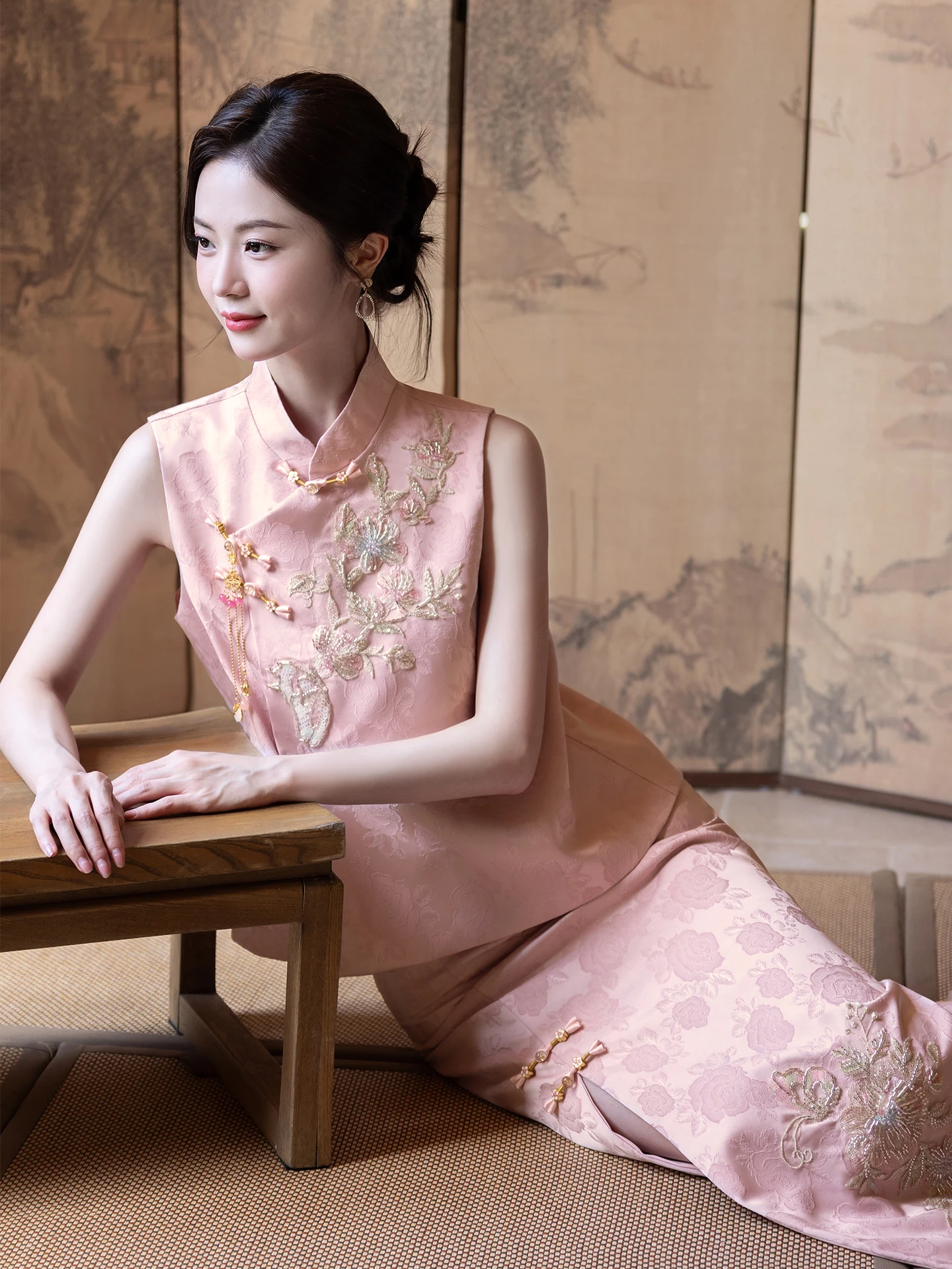 Pink Wedding Dr New Chinese Sle Set White Enhancing Return Home Thank You Banquet for Brides High Waist A-Line...
Pink Wedding Dr New Chinese Sle Set White Enhancing Return Home Thank You Banquet for Brides High Waist A-Line...