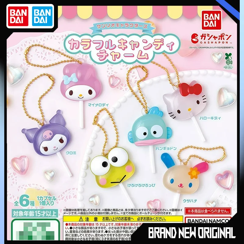 Genuine Bandai Sanrio Characters Colorful Candy Charm Gashapon Cute My Melody Kuromi Hello Kitty Lollipop Collectible Ornament
Genuine Bandai Sanrio Characters Colorful Candy Charm Gashapon Cute My Melody Kuromi Hello Kitty Lollipop Collectible Ornament