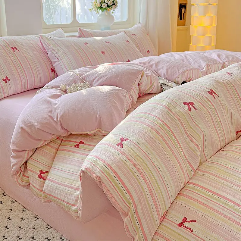 Galsang Flowers 4-Piece Bedding Set - Skin-Friendly Double-Layer Yarn, Instagram Style Sheets + Duvet, Dormitory/Family Use (Bre
Galsang Flowers 4-Piece Bedding Set - Skin-Friendly Double-Layer Yarn, Instagram Style Sheets + Duvet, Dormitory/Family Use (Bre
