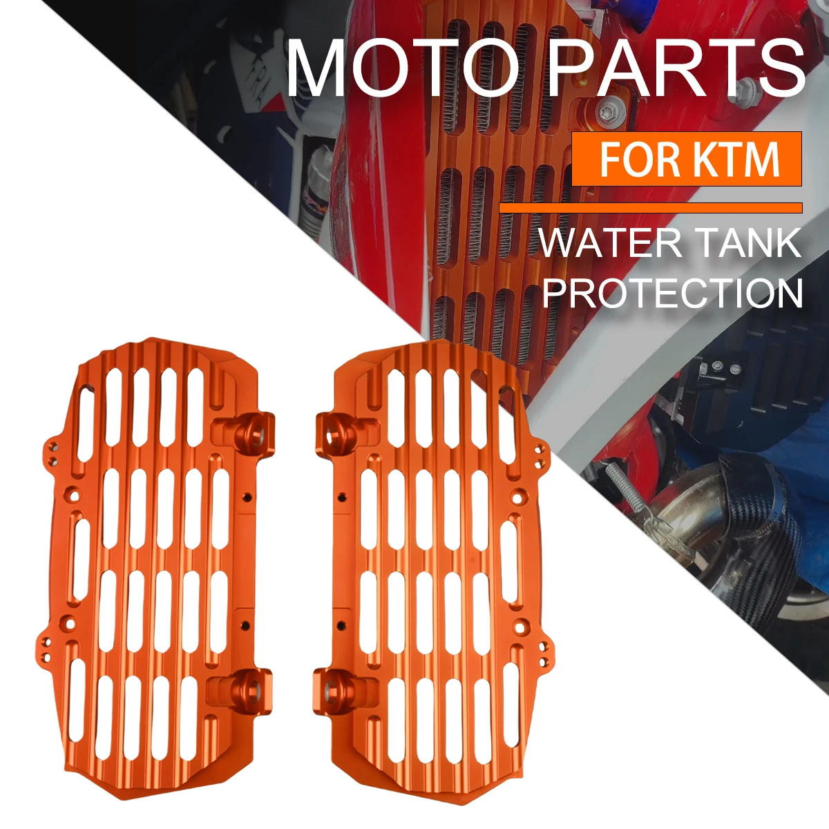 Motorcycle Parts CNC Aluminum Alloy Water Tank Protective Cover For KTM 125-500 XC XCF SX SXF XCW XCFW EXC EXC-F 2017 2018-2024
Motorcycle Parts CNC Aluminum Alloy Water Tank Protective Cover For KTM 125-500 XC XCF SX SXF XCW XCFW EXC EXC-F 2017 2018-2024
