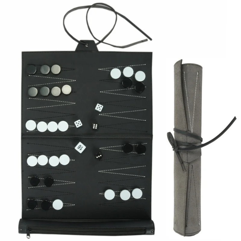 Portable Backgammon With PU Leather Chess Board Foldable Backgammon Board Travel Gifts
Portable Backgammon With PU Leather Chess Board Foldable Backgammon Board Travel Gifts