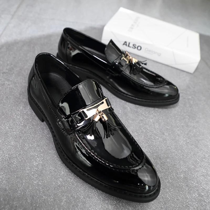 Black casual men's loafers Designer's Luxury classic style Hairstylist work Outdoor street walking plus size Nightclub
Black casual men's loafers Designer's Luxury classic style Hairstylist work Outdoor street walking plus size Nightclub