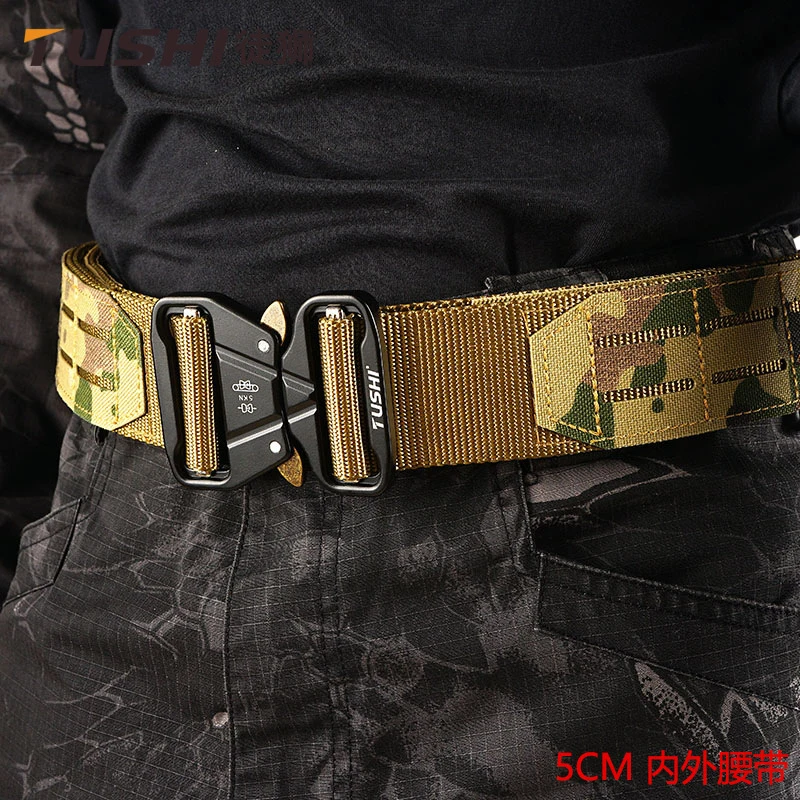 Tactical Belt 2 Inch Quick Release Ronin Camo Belt Metal Outdoor Waist Belt
Tactical Belt 2 Inch Quick Release Ronin Camo Belt Metal Outdoor Waist Belt
