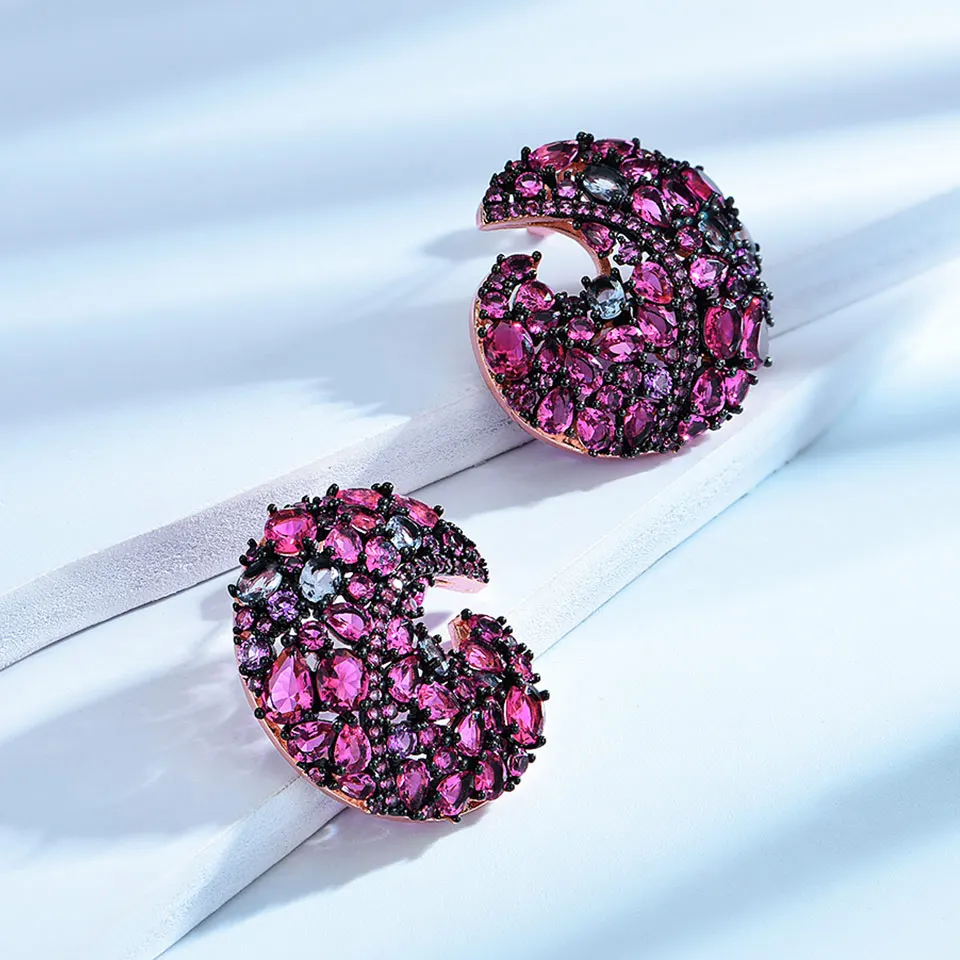 925 Sterling Silver Earring Nano Stud Earrings for Women Pink Earrings Elegant Woman's Earring
925 Sterling Silver Earring Nano Stud Earrings for Women Pink Earrings Elegant Woman's Earring