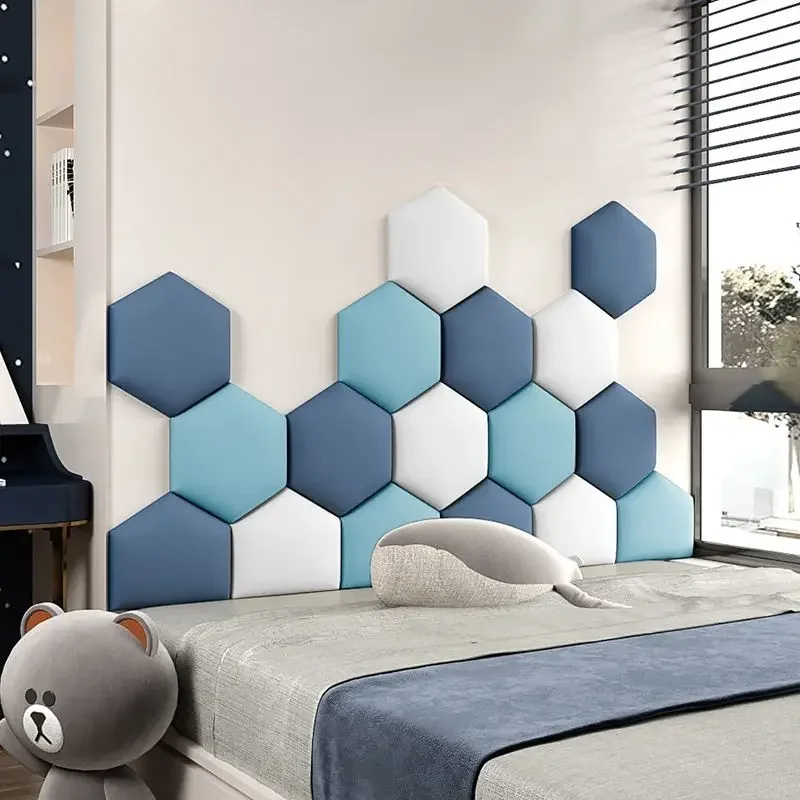 Bed Headboard Nordic Style Hexagon Wall Panels Bed Head Board Self Adhesive Stickers Tete De Lit 침대헤드
Bed Headboard Nordic Style Hexagon Wall Panels Bed Head Board Self Adhesive Stickers Tete De Lit 침대헤드