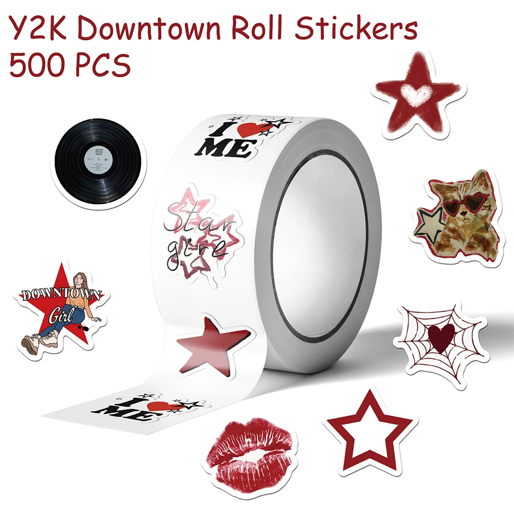 500pcs Y2K Downtown Roll Stickers Decals For Bottle Phone Laptop Scrapbook Luggage DIY Aesthetic Waterproof Stickers Girls Gifts
500pcs Y2K Downtown Roll Stickers Decals For Bottle Phone Laptop Scrapbook Luggage DIY Aesthetic Waterproof Stickers Girls Gifts