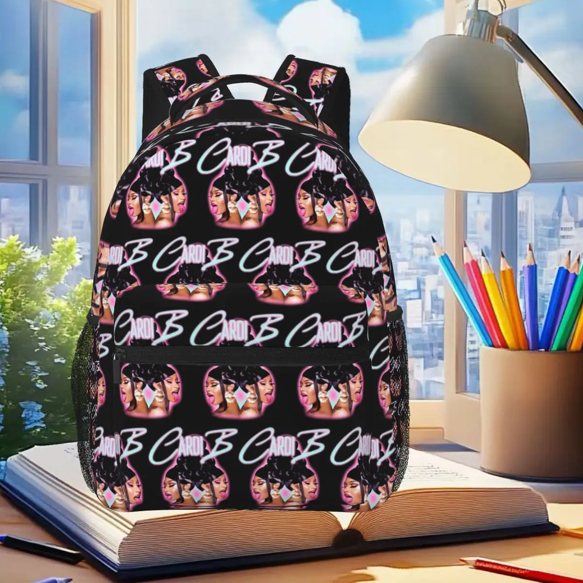 Singer Cardi B Backpack Student Boys Girls BookBag Kids School Bag Laptop Shoulder Bags for Men Women
Singer Cardi B Backpack Student Boys Girls BookBag Kids School Bag Laptop Shoulder Bags for Men Women