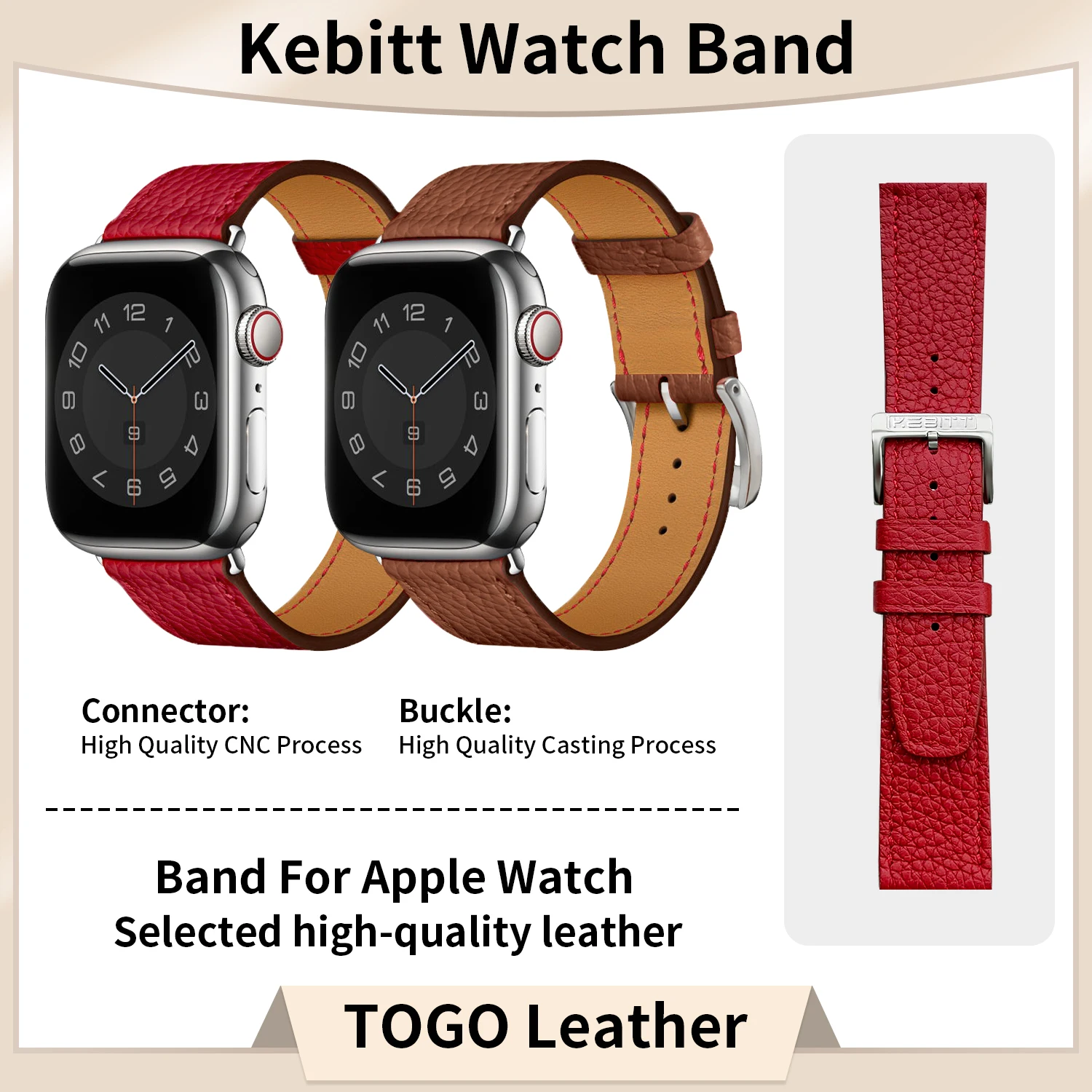2025 Kebitt Real Cowhide Genuine Leather Strap For Apple Watch Ultra2 10 9 8 7 6 Strap 46mm 45mm 49mm 42mm
2025 Kebitt Real Cowhide Genuine Leather Strap For Apple Watch Ultra2 10 9 8 7 6 Strap 46mm 45mm 49mm 42mm