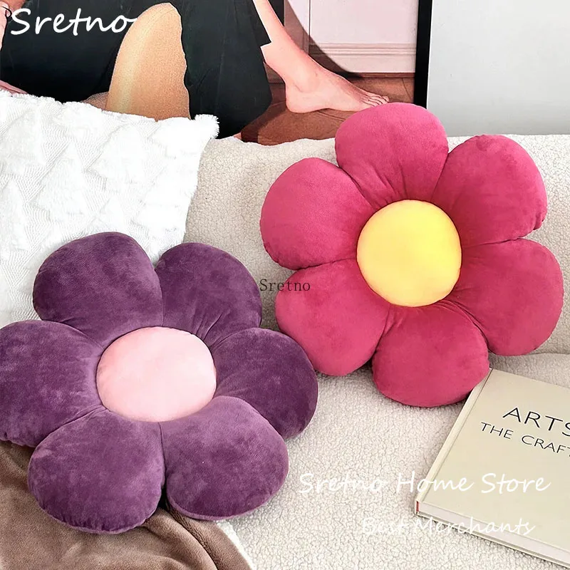 Daisy Flower Pillow Ins Cute Sunflower Plush Cushions Sofa Bay Window Living Room Cushion Home Decorations Car Seat Cushions
Daisy Flower Pillow Ins Cute Sunflower Plush Cushions Sofa Bay Window Living Room Cushion Home Decorations Car Seat Cushions