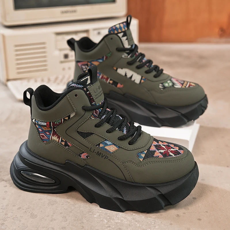 New Comfortable Leather Platform Shoes Outdoor Fashion All-match Mens Casual Shoes Men's High Quality Sneakers Кроссовки Мужские
New Comfortable Leather Platform Shoes Outdoor Fashion All-match Mens Casual Shoes Men's High Quality Sneakers Кроссовки Мужские