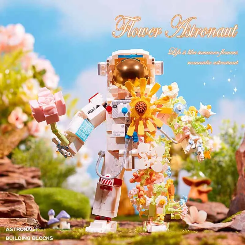 1002PCS Flower Space Astronaut Building Blocks Set Action Figures Spaceman Model Mini Bricks DIY Kid Assembled Toys Holiday Gift
1002PCS Flower Space Astronaut Building Blocks Set Action Figures Spaceman Model Mini Bricks DIY Kid Assembled Toys Holiday Gift