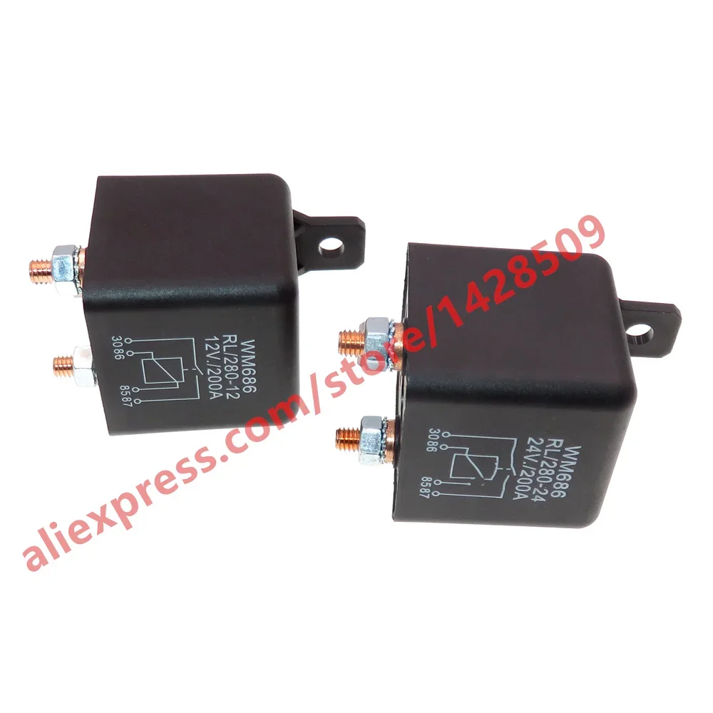 200A/DC12V/24V/48V Relay 4 Pin For Car Auto Heavy Duty Install car starting relay for Amp Style High power
200A/DC12V/24V/48V Relay 4 Pin For Car Auto Heavy Duty Install car starting relay for Amp Style High power