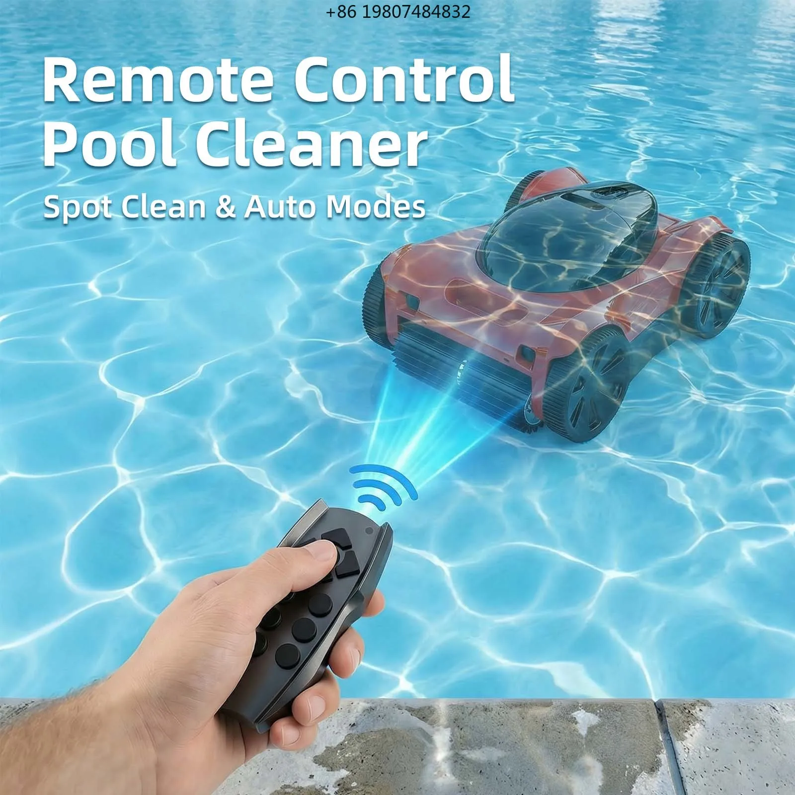 Wall-Climbing Vacuum Professional Commercial Automatic Pool Cleaner Robot
Wall-Climbing Vacuum Professional Commercial Automatic Pool Cleaner Robot