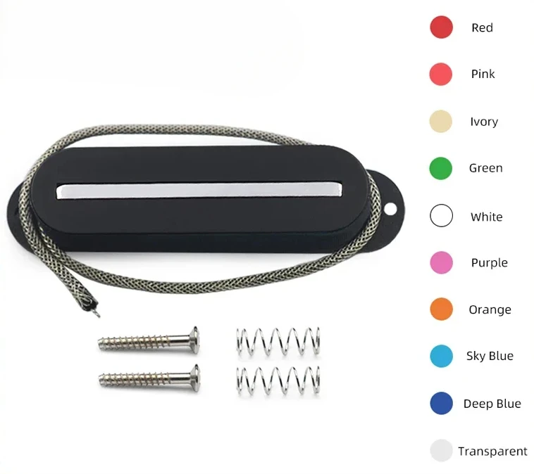 ST Style Single Coil Blade Pickup Fiber Base Plate 7.5K One line Pickup for ST Guitar Accessory Multi Colour
ST Style Single Coil Blade Pickup Fiber Base Plate 7.5K One line Pickup for ST Guitar Accessory Multi Colour