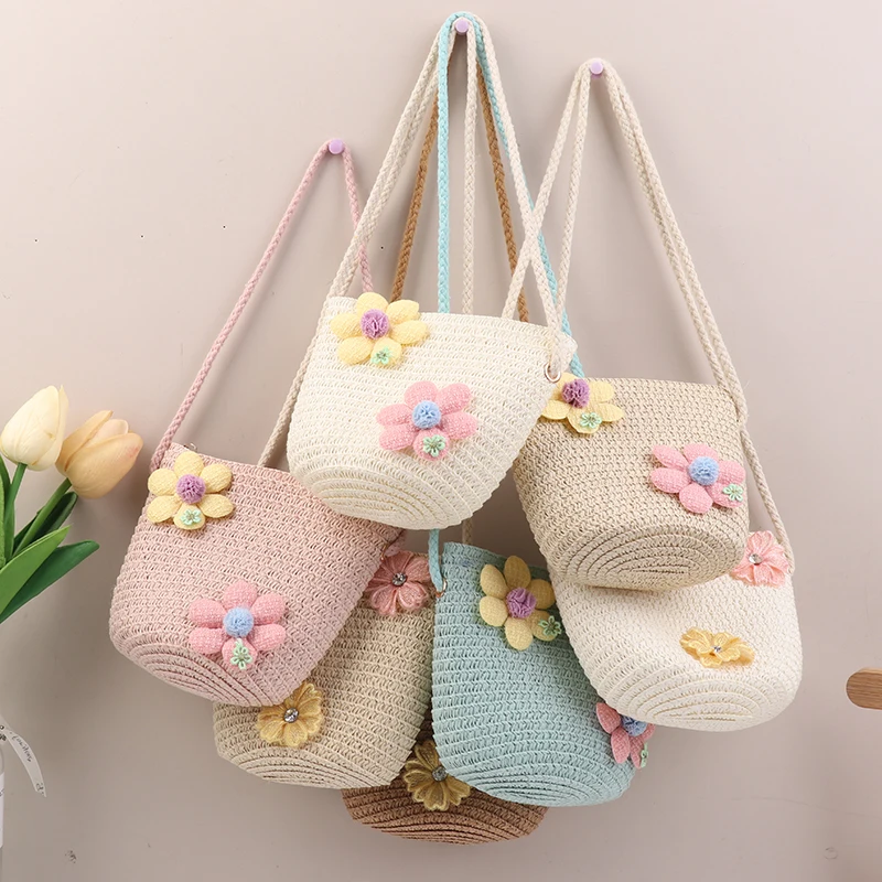 Girl Zipper Flower Straw Bag Cute Photo Props Handmade Woven Kid Messenger Bags Storage Basket Coin Purse Crossbody Handbag
Girl Zipper Flower Straw Bag Cute Photo Props Handmade Woven Kid Messenger Bags Storage Basket Coin Purse Crossbody Handbag