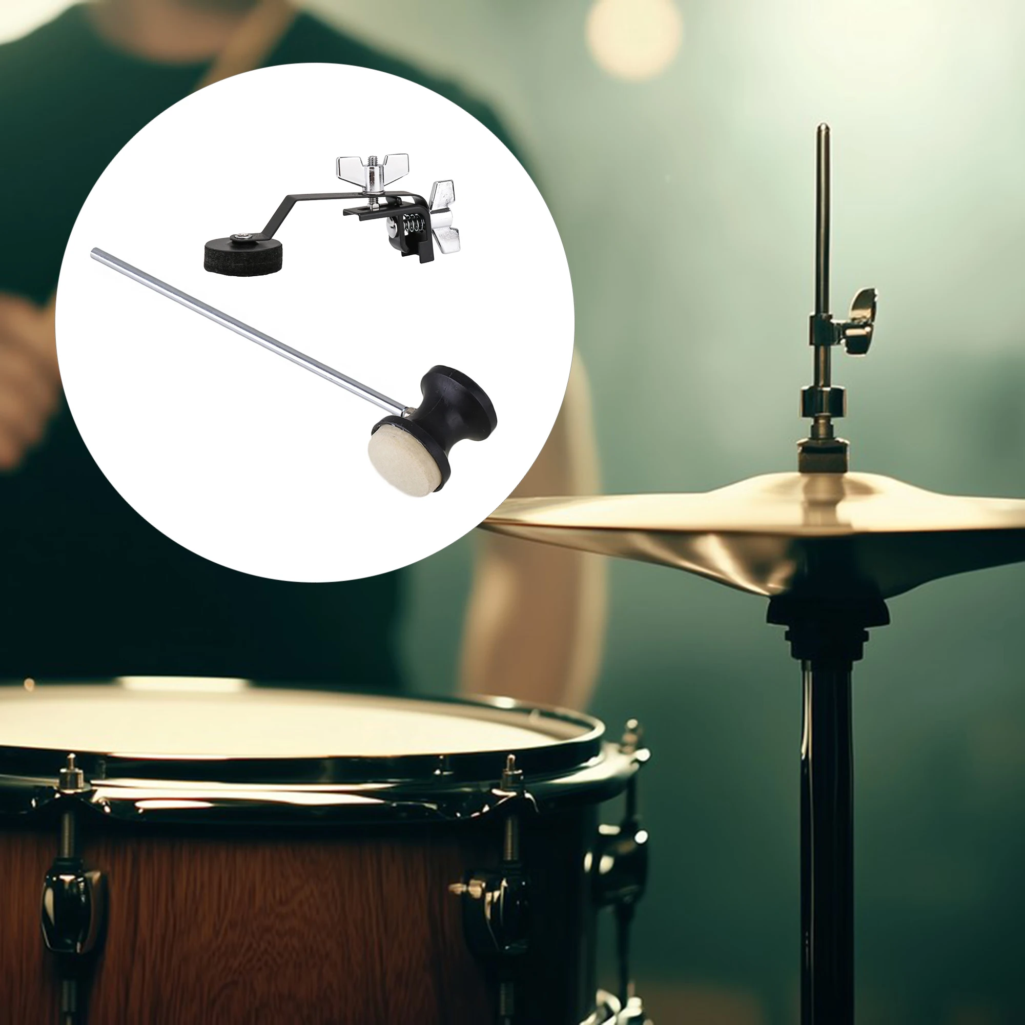 Drum Mute Damper Parts Kit with Felt Bass Drum Beater for DIY Instrument Black
Drum Mute Damper Parts Kit with Felt Bass Drum Beater for DIY Instrument Black