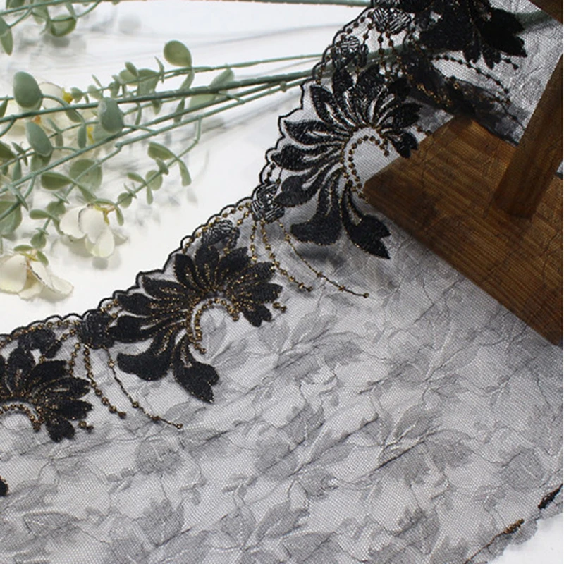 39Yards Black Sexy Lingerie Mesh Embroidered Tulle Lace Trim Skirt Hem Underwear Sewing Craft DIY Apparel Fabrics Lace Lingerie
39Yards Black Sexy Lingerie Mesh Embroidered Tulle Lace Trim Skirt Hem Underwear Sewing Craft DIY Apparel Fabrics Lace Lingerie
